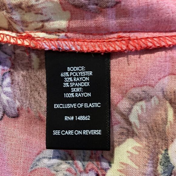 Torrid Mini Challis Strapless Hanky Hem Dress Floral Plus Size 3 - Picture 7 of 7